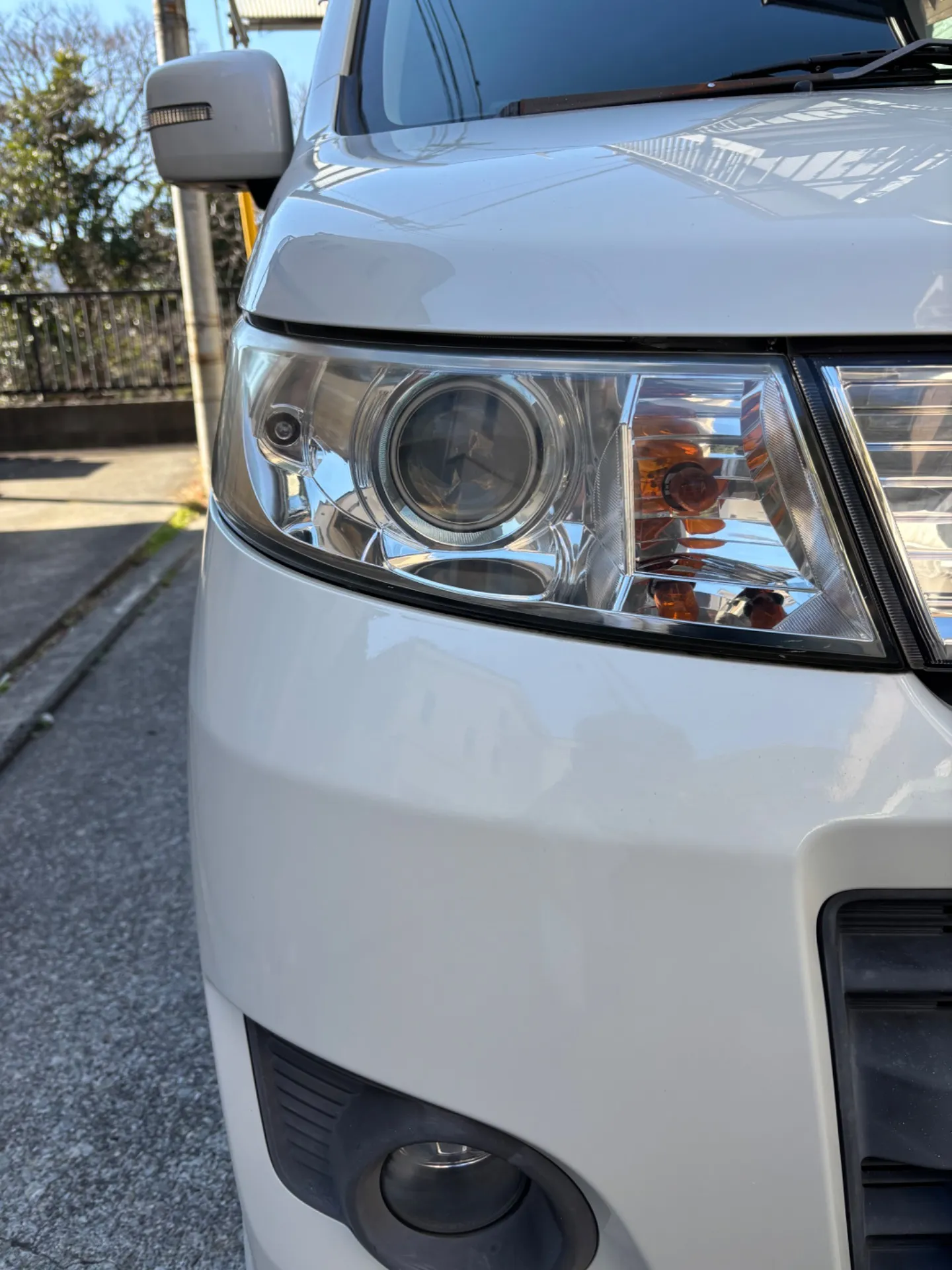 【湯河原 車検】ライトの黄ばみをクリアに!